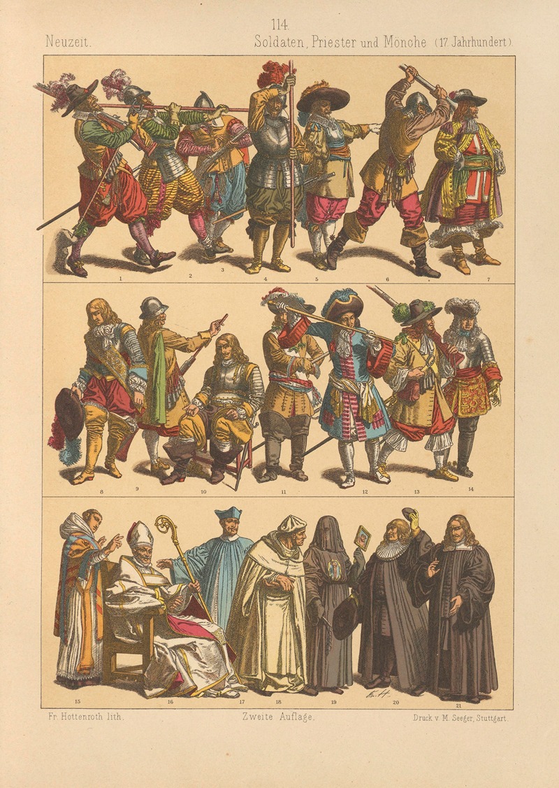 Friedrich Hottenroth - Soldaten, Priester und Mönche