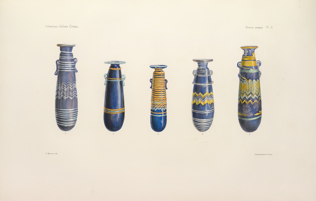 G. Massias - Collection Julien Gréau. Verrerie antique, émaillerie et poterie appartenant à M. John Pierpont Morgan Pl.02
