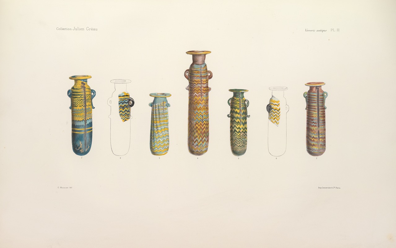 G. Massias - Collection Julien Gréau. Verrerie antique, émaillerie et poterie appartenant à M. John Pierpont Morgan Pl.03