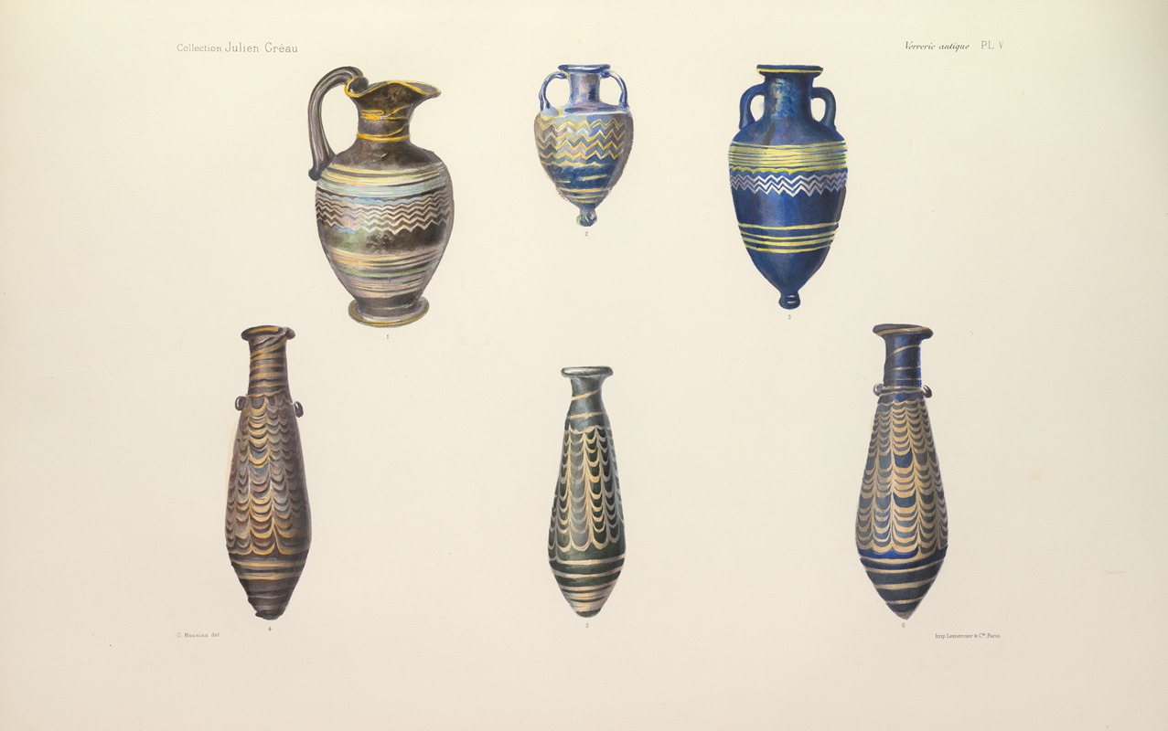G. Massias - Collection Julien Gréau. Verrerie antique, émaillerie et poterie appartenant à M. John Pierpont Morgan Pl.05