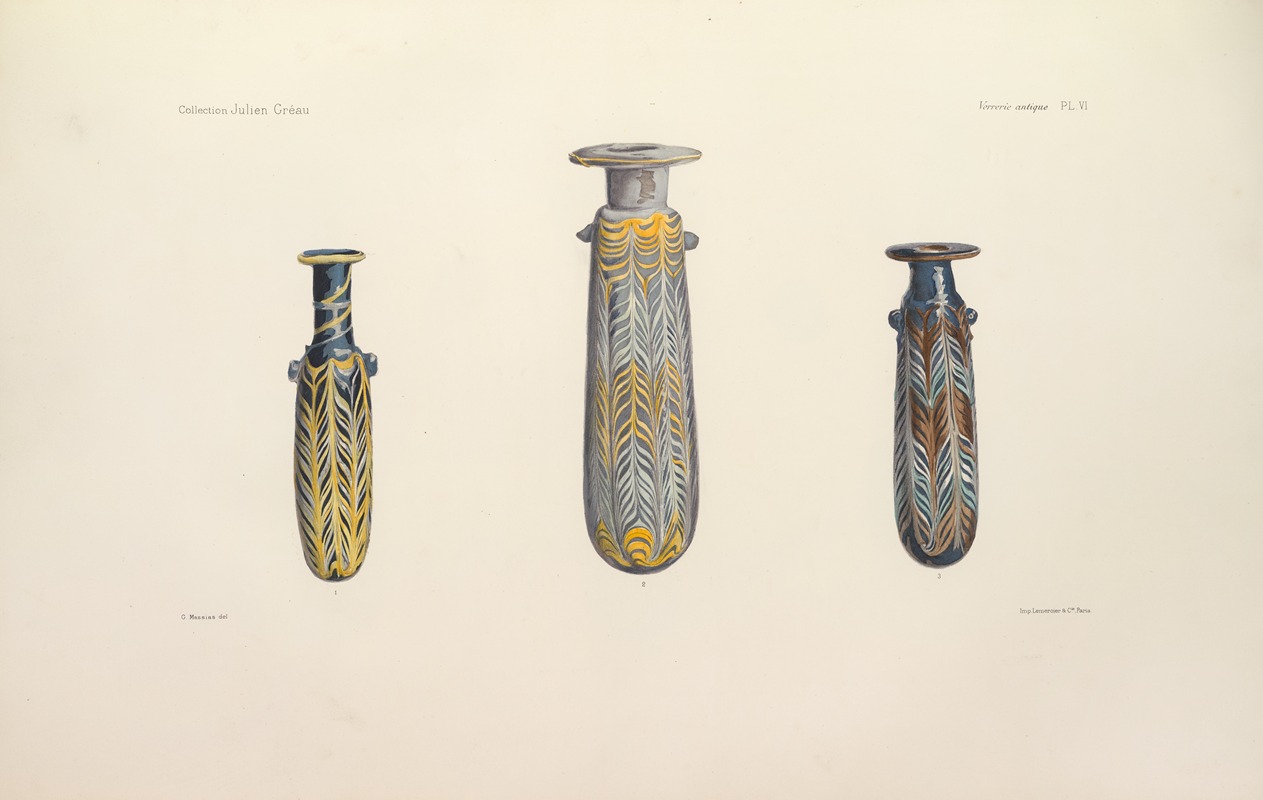 G. Massias - Collection Julien Gréau. Verrerie antique, émaillerie et poterie appartenant à M. John Pierpont Morgan Pl.06
