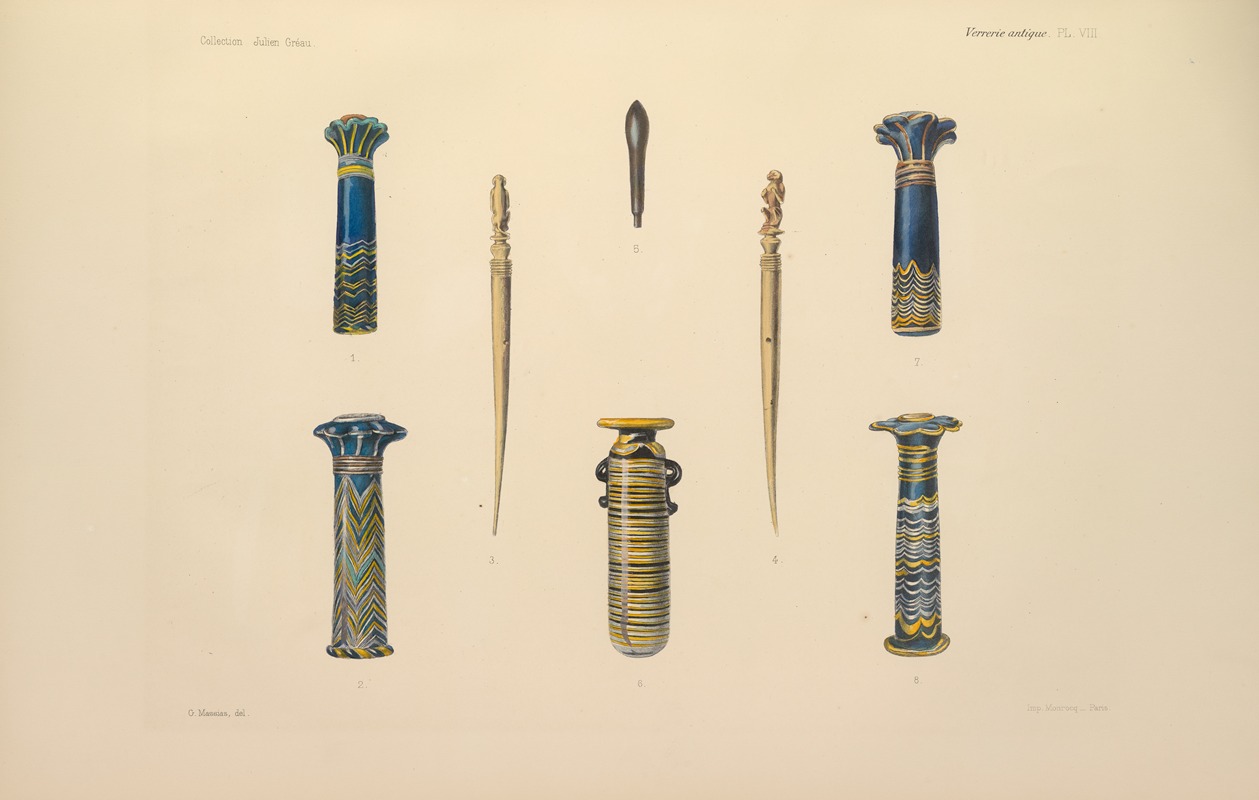 G. Massias - Collection Julien Gréau. Verrerie antique, émaillerie et poterie appartenant à M. John Pierpont Morgan Pl.08