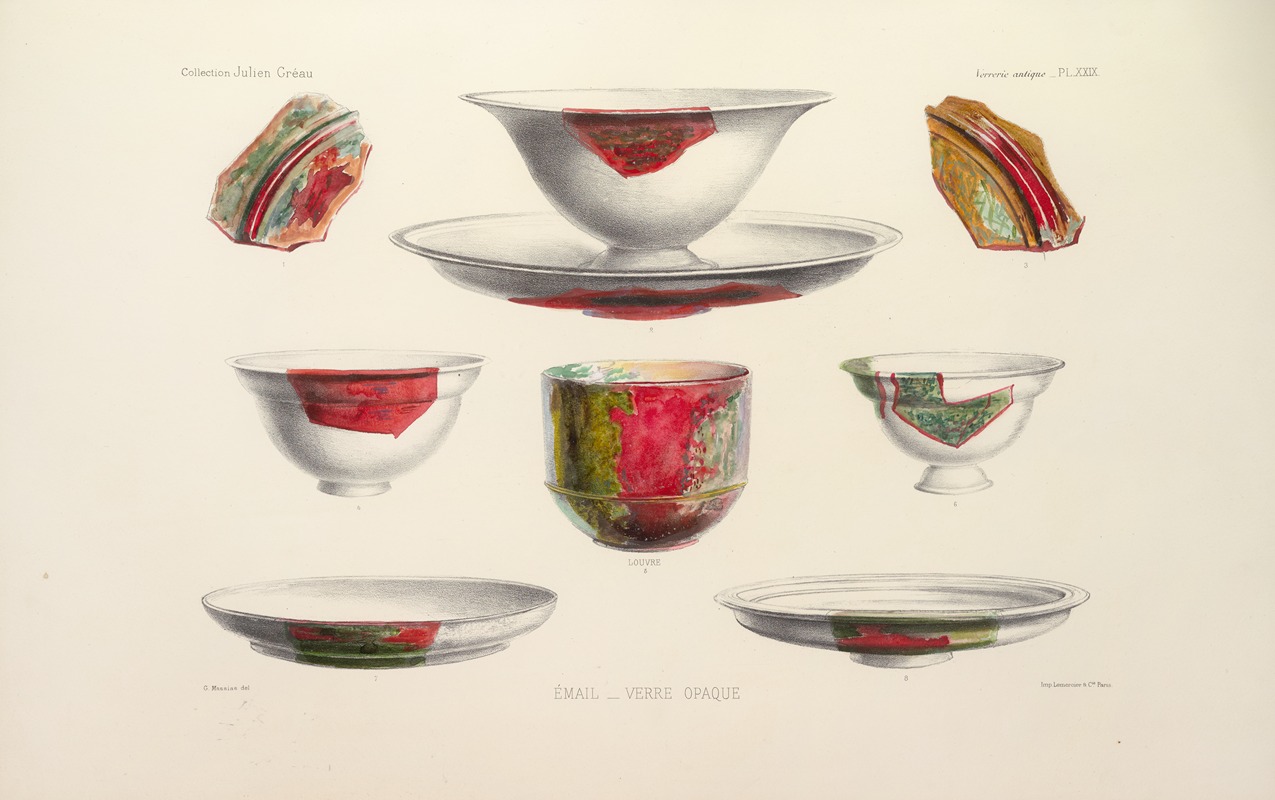 G. Massias - Collection Julien Gréau. Verrerie antique, émaillerie et poterie appartenant à M. John Pierpont Morgan Pl.29