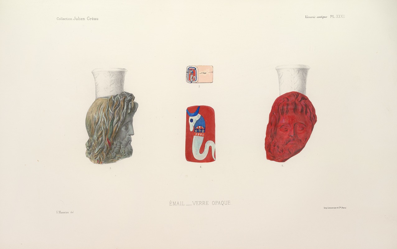 G. Massias - Collection Julien Gréau. Verrerie antique, émaillerie et poterie appartenant à M. John Pierpont Morgan Pl.32