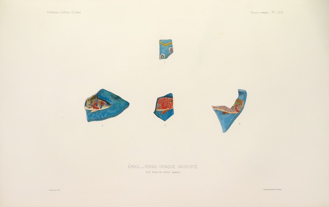 G. Massias - Collection Julien Gréau. Verrerie antique, émaillerie et poterie appartenant à M. John Pierpont Morgan Pl.64