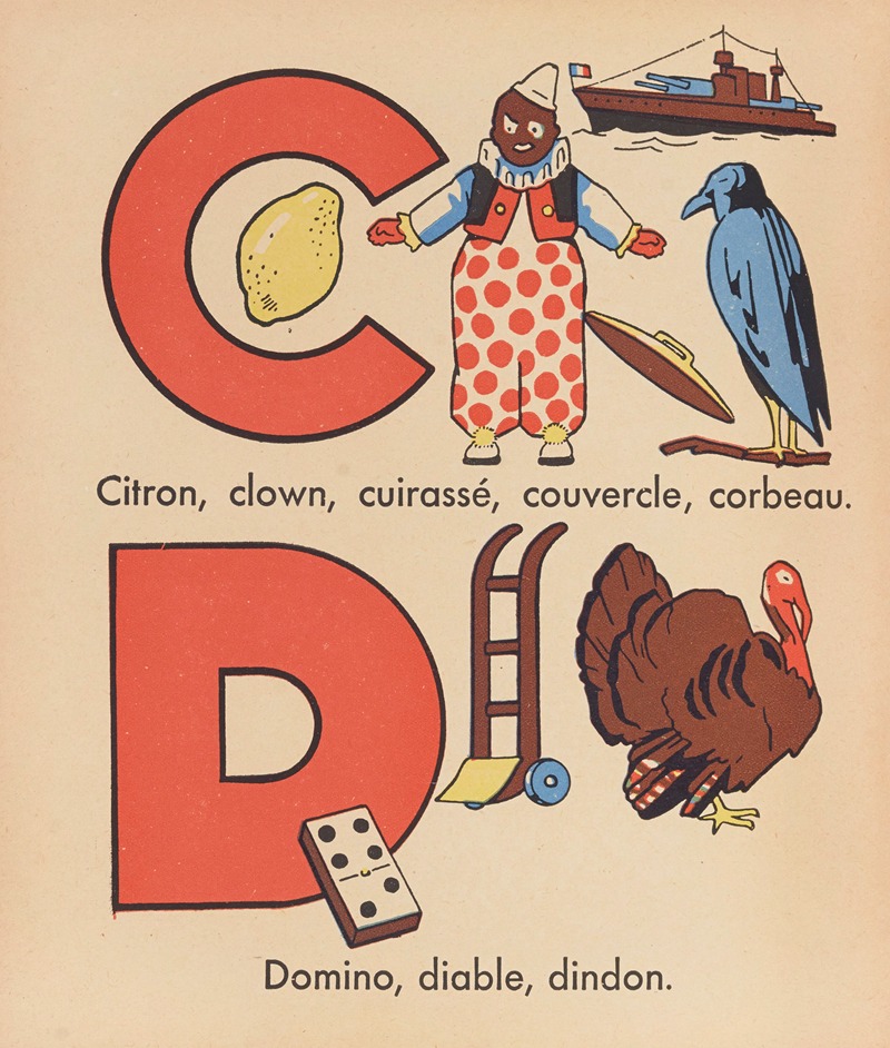 Gaston Marechaux - A. B. C. à colorier Pl.04