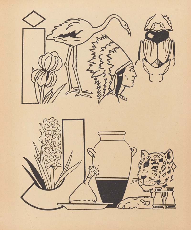 Gaston Marechaux - A. B. C. à colorier Pl.11