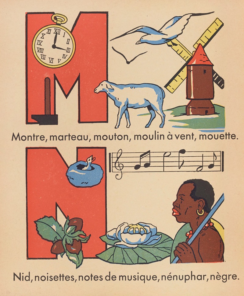 Gaston Marechaux - A. B. C. à colorier Pl.14