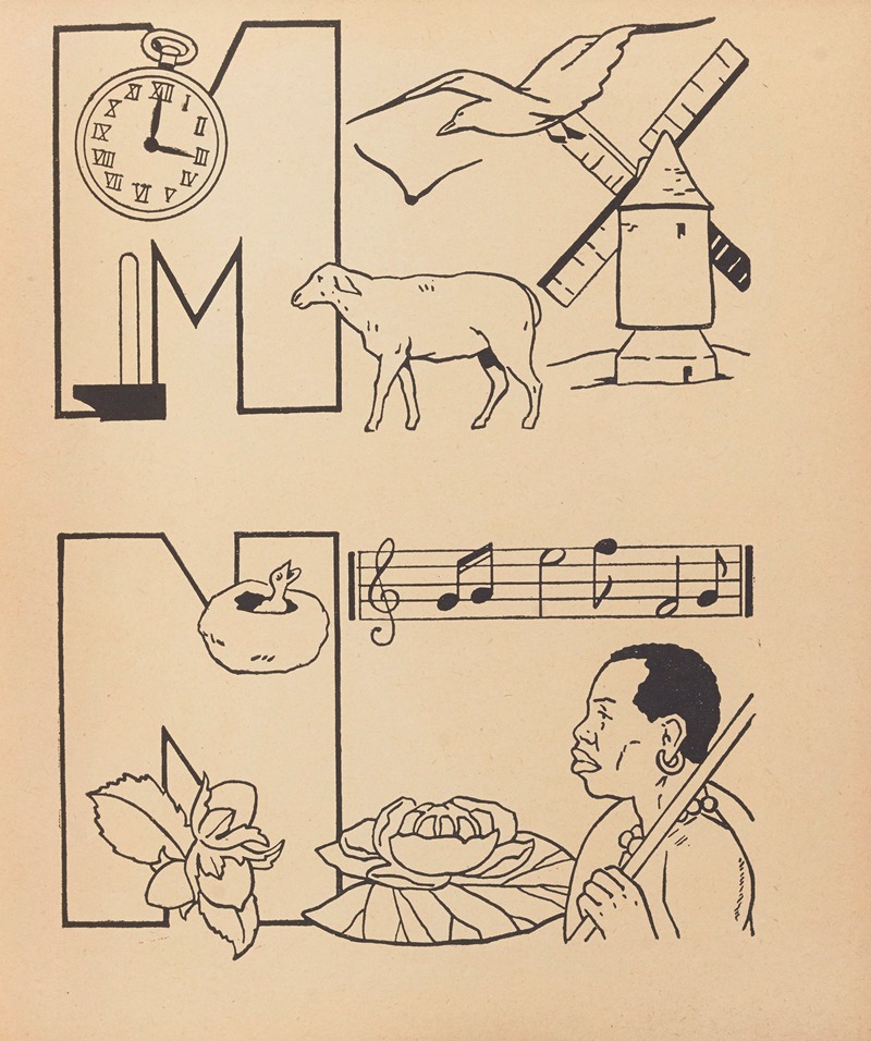 Gaston Marechaux - A. B. C. à colorier Pl.15