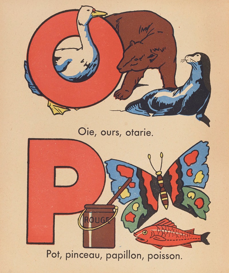 Gaston Marechaux - A. B. C. à colorier Pl.16