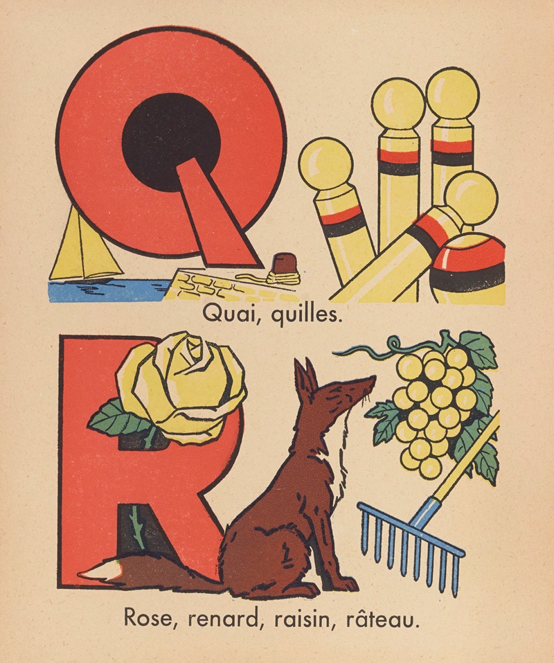 Gaston Marechaux - A. B. C. à colorier Pl.18
