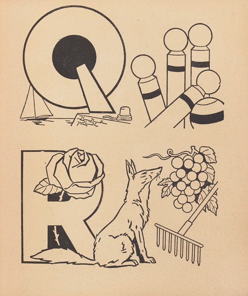 Gaston Marechaux - A. B. C. à colorier Pl.19