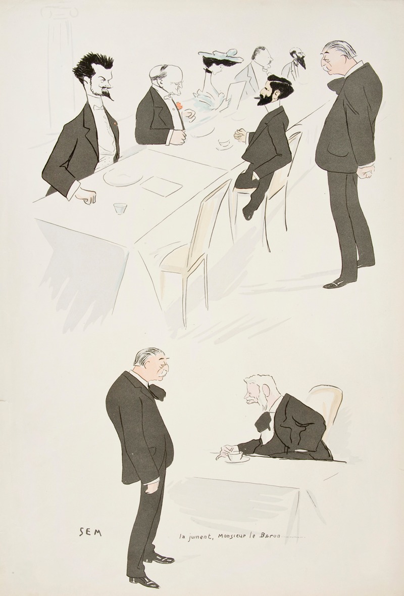 Georges Goursat (Sem) - Chez Voisin