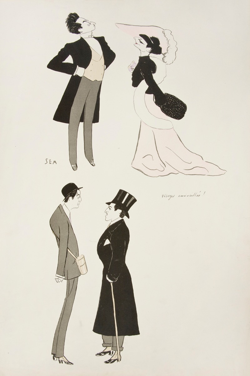 Georges Goursat (Sem) - Visages merveillés!