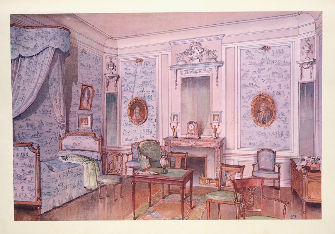 Georges Rémon - Chambre a coucher (époque de la Constituante)….