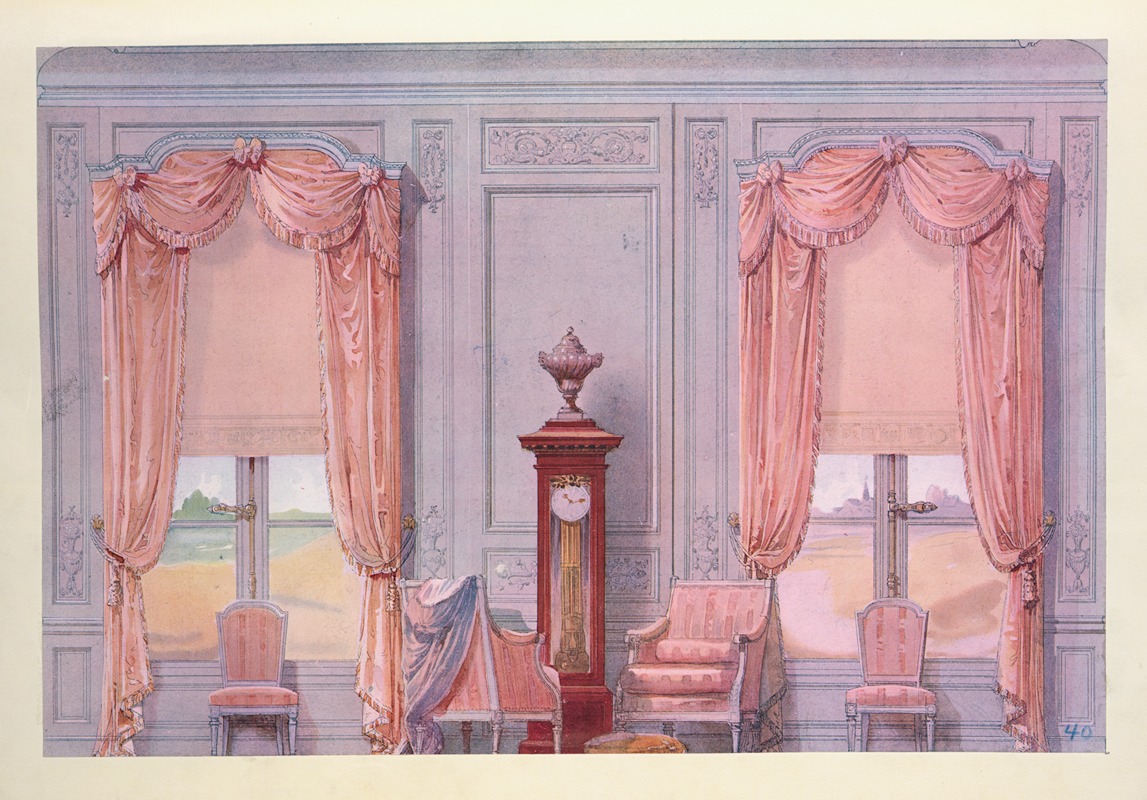 Georges Rémon - Décor des fenêtres du salon d’attente….
