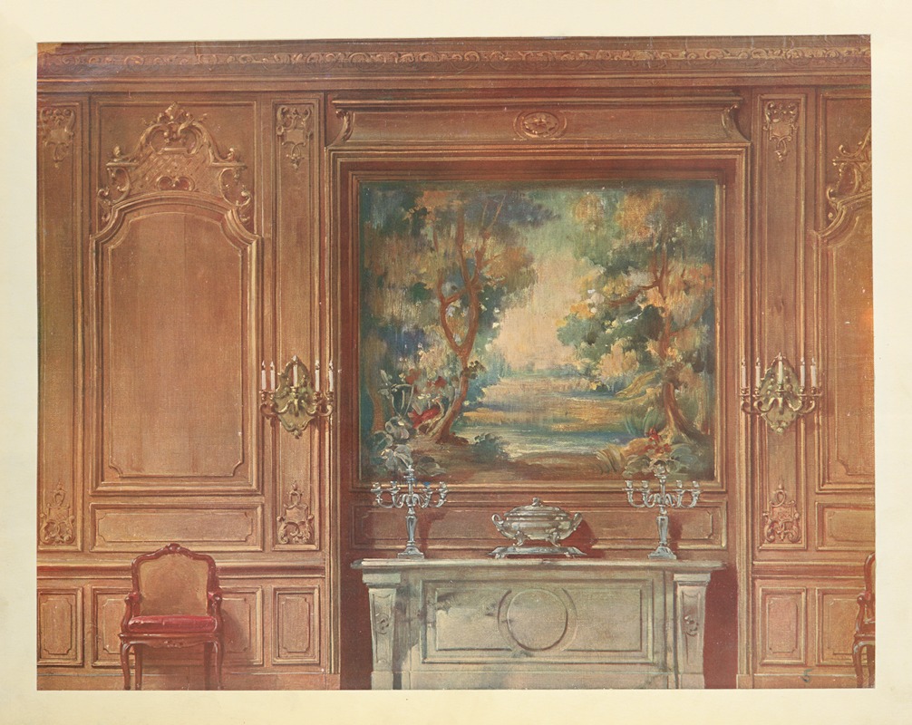 Georges Rémon - Salle a manger Louis XIV. Vue géométrale.