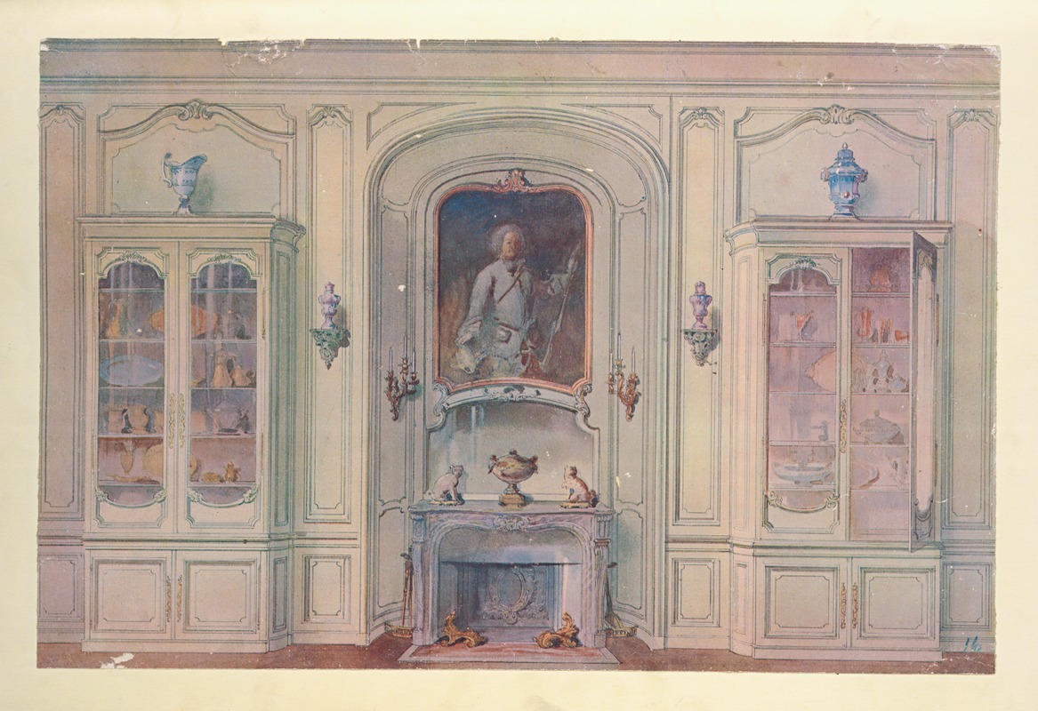 Georges Rémon - Salle a manger Louis XV, montrant la niche….