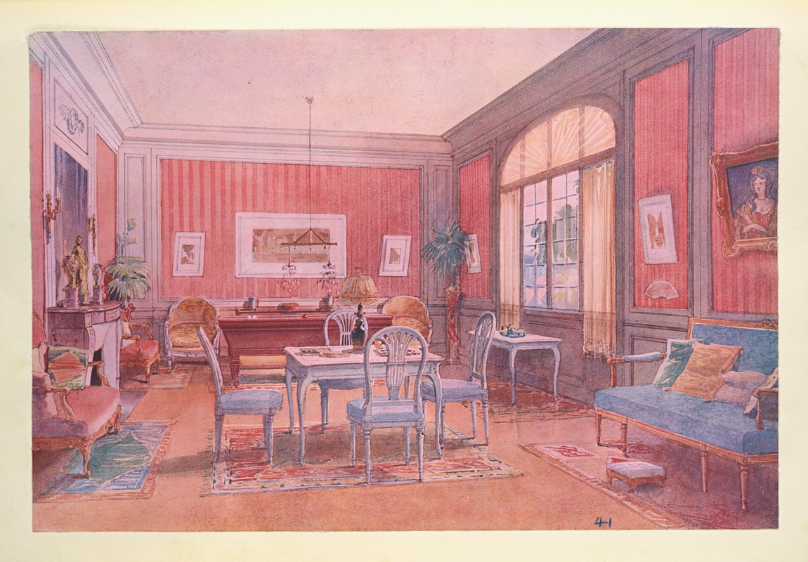 Georges Rémon - Salle de billard de campagne….