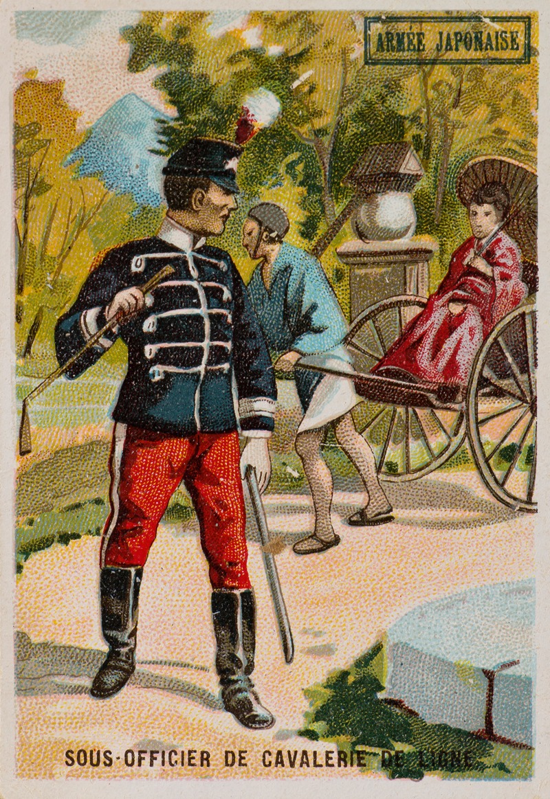 Gustave Black - Armée japonaise; Sous-officier de cavalerie de ligne