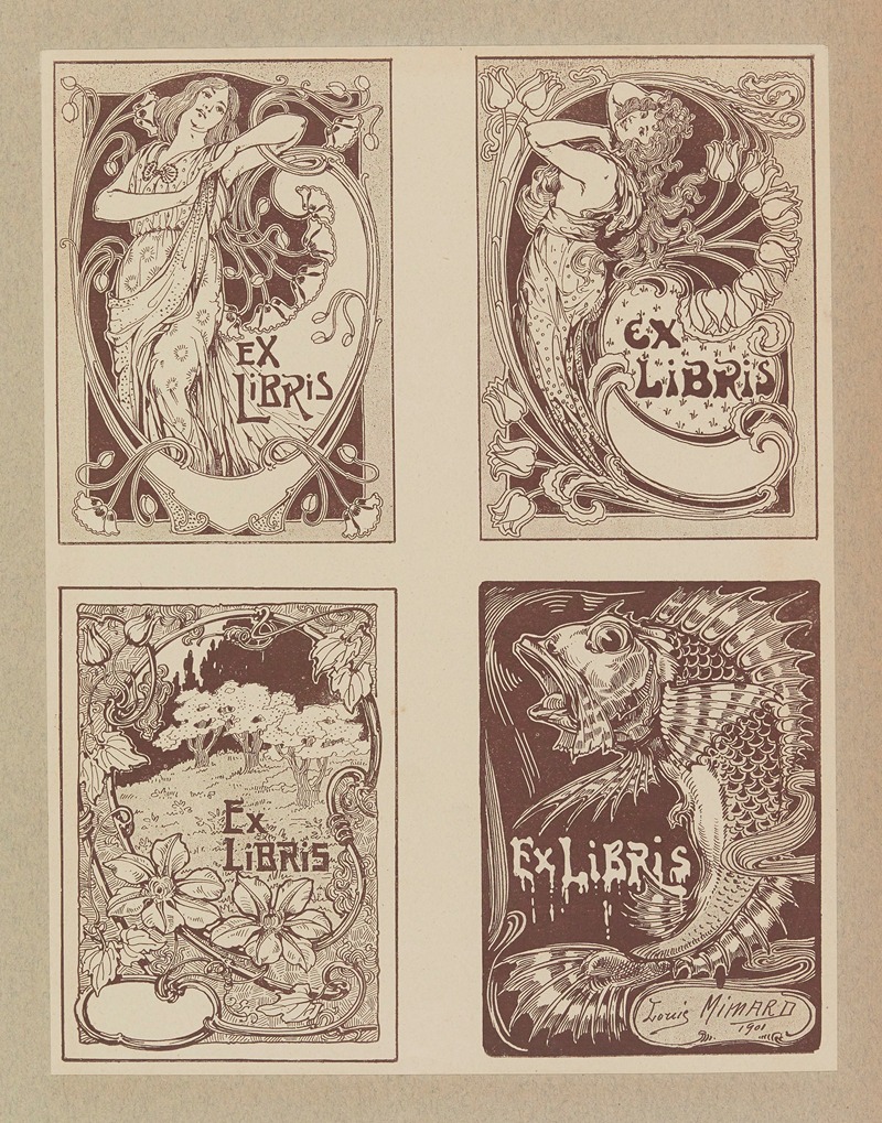 Henri Laurens (Editor) - Compositions ornementales pour le cuir et la pyrogravure Pl.03