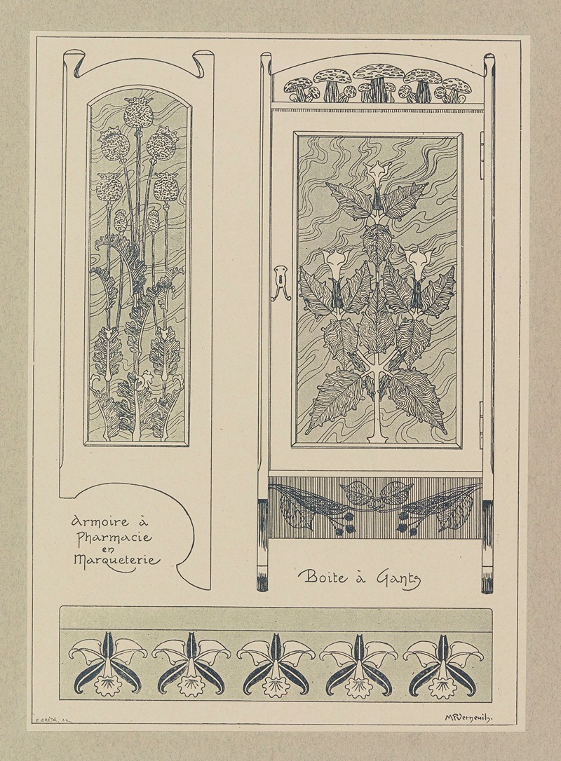 Henri Laurens (Editor) - Compositions ornementales pour le cuir et la pyrogravure Pl.11