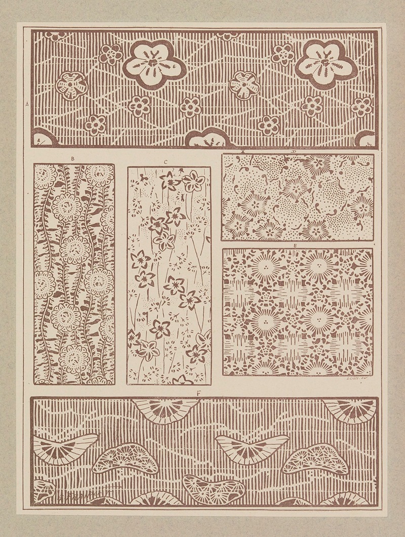 Henri Laurens (Editor) - Compositions ornementales pour le cuir et la pyrogravure Pl.13