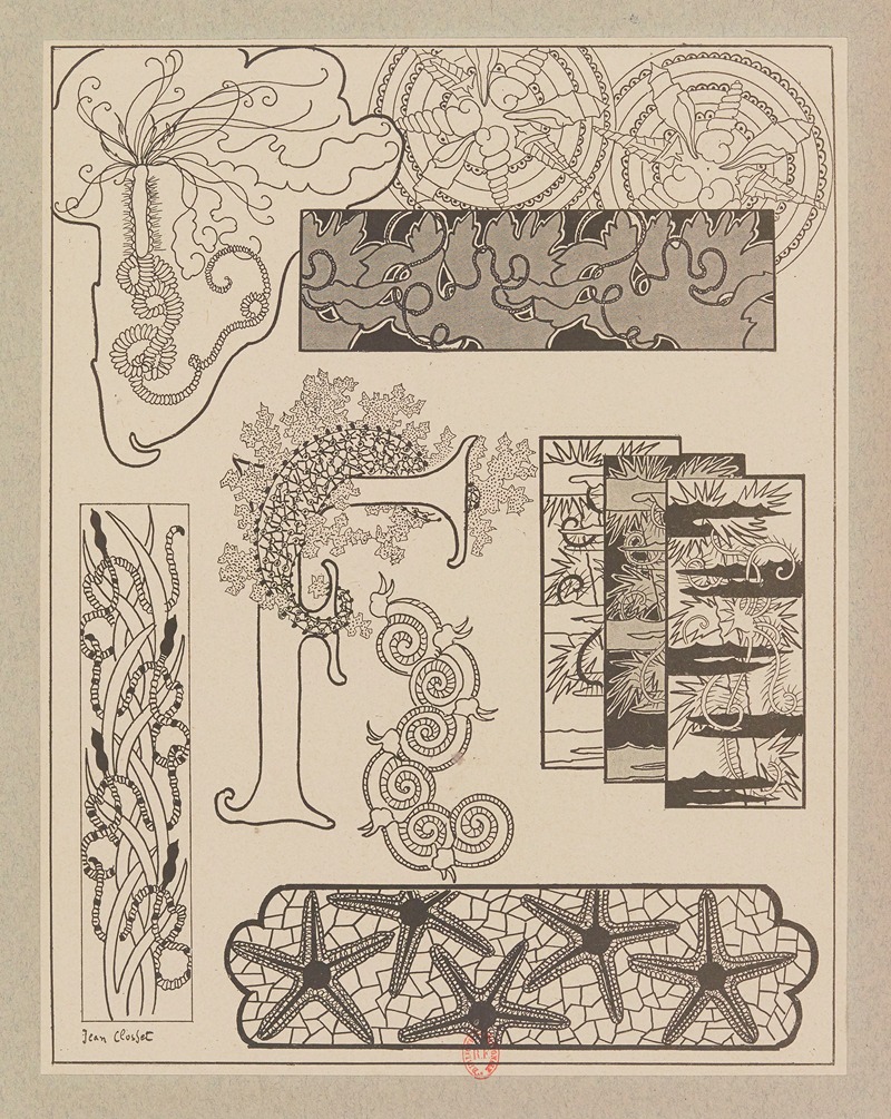 Henri Laurens (Editor) - Compositions ornementales pour le cuir et la pyrogravure Pl.16