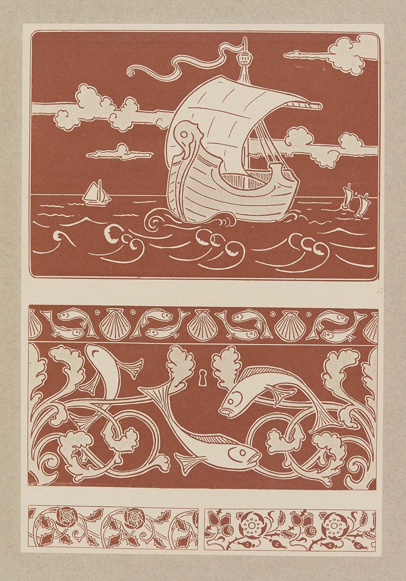 Henri Laurens (Editor) - Compositions ornementales pour le cuir et la pyrogravure Pl.20