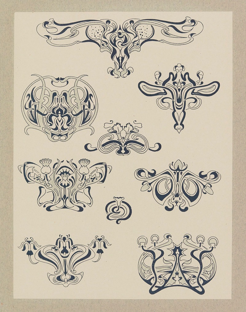 Henri Laurens (Editor) - Compositions ornementales pour le cuir et la pyrogravure Pl.23