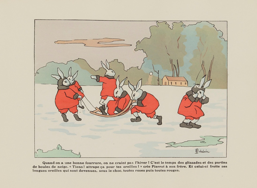 Henriette Delalain - Histoire de six petits lapins Pl.06