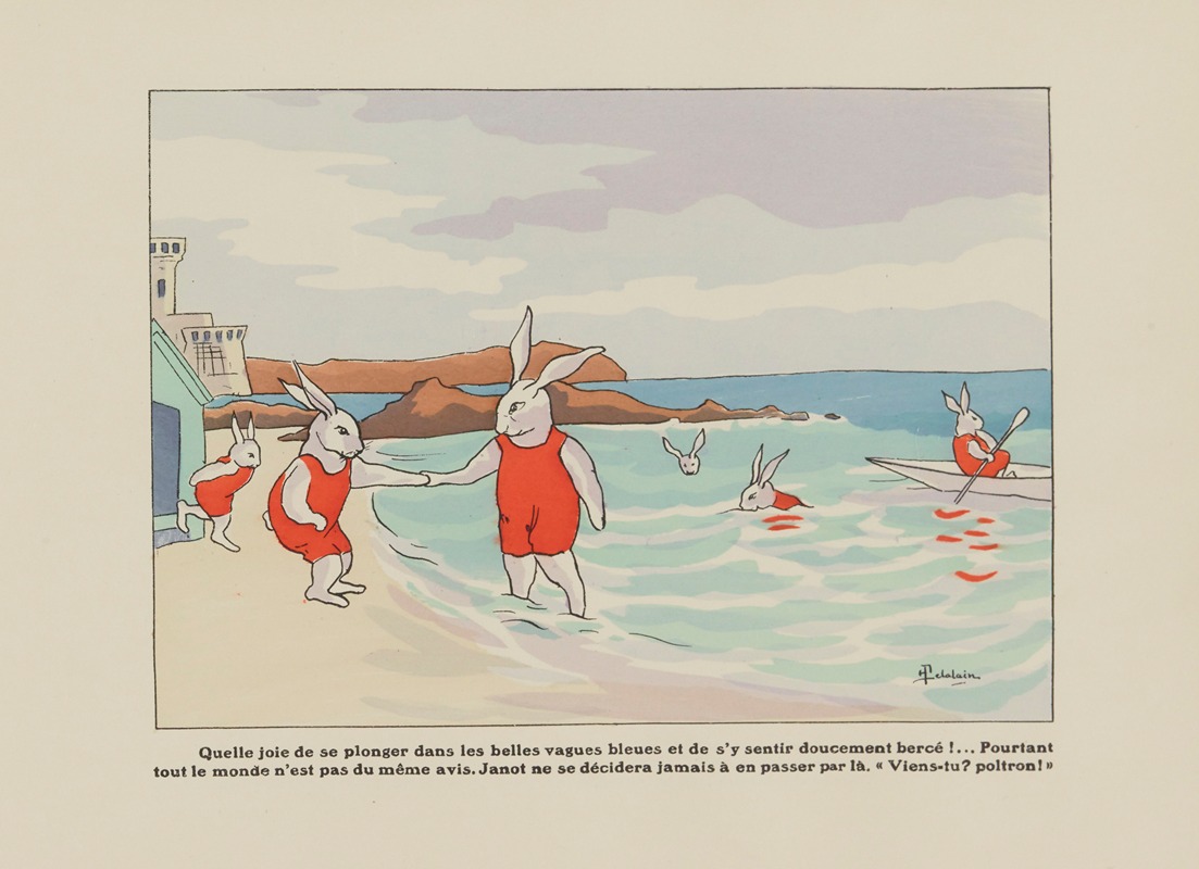 Henriette Delalain - Histoire de six petits lapins Pl.11
