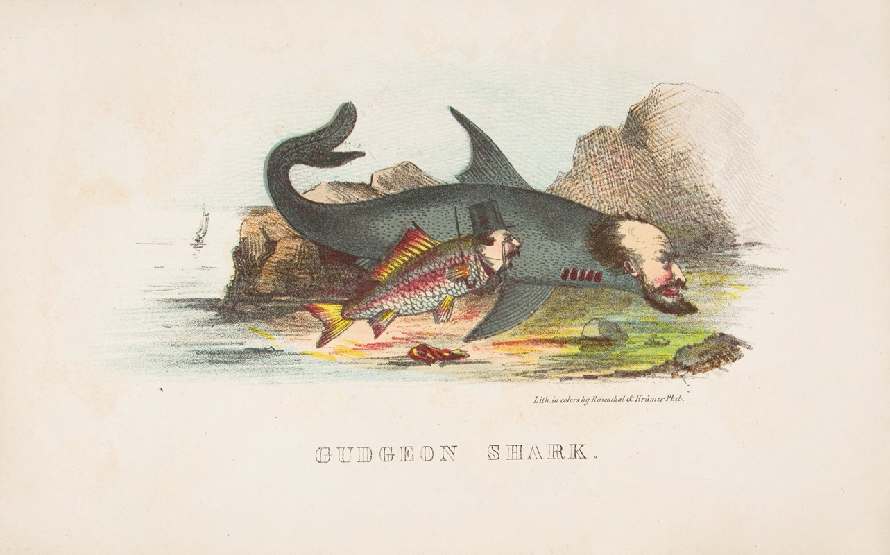 Henry Louis Stephens - Gudgeon and Shark