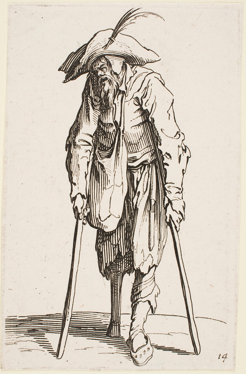 Jacques Callot - The Beggar with the Wooden Leg