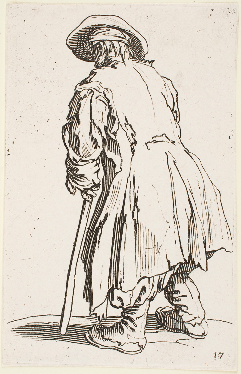 Jacques Callot - The Old Beggar with One Crutch