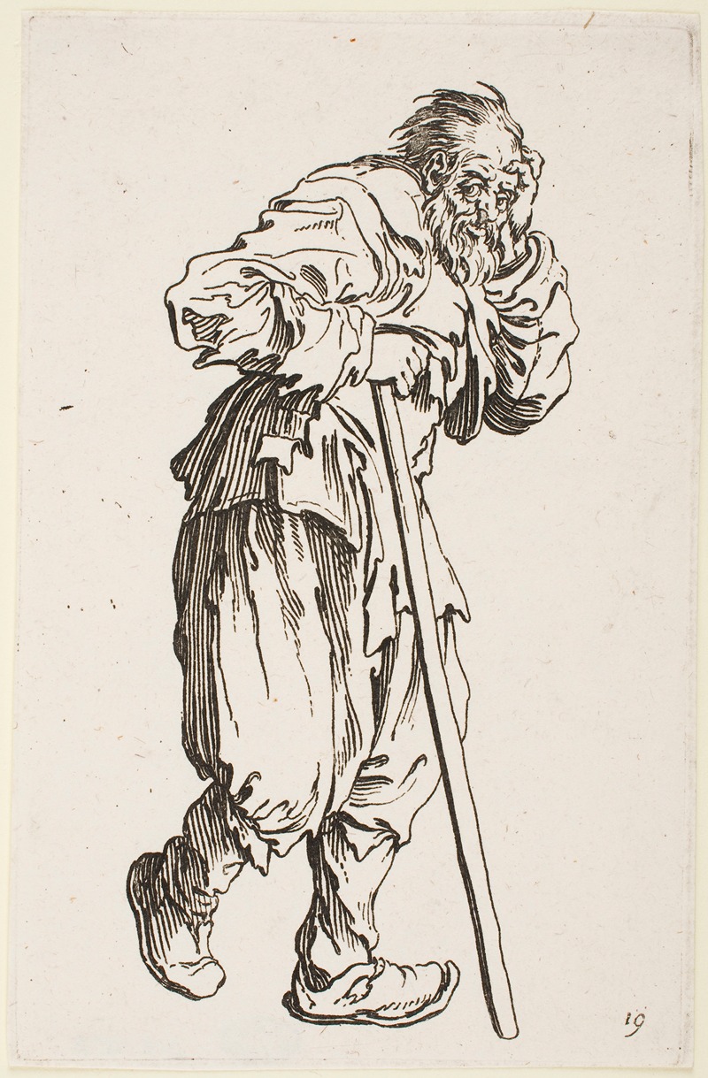 Jacques Callot - The Beggar Leaning on his Cane