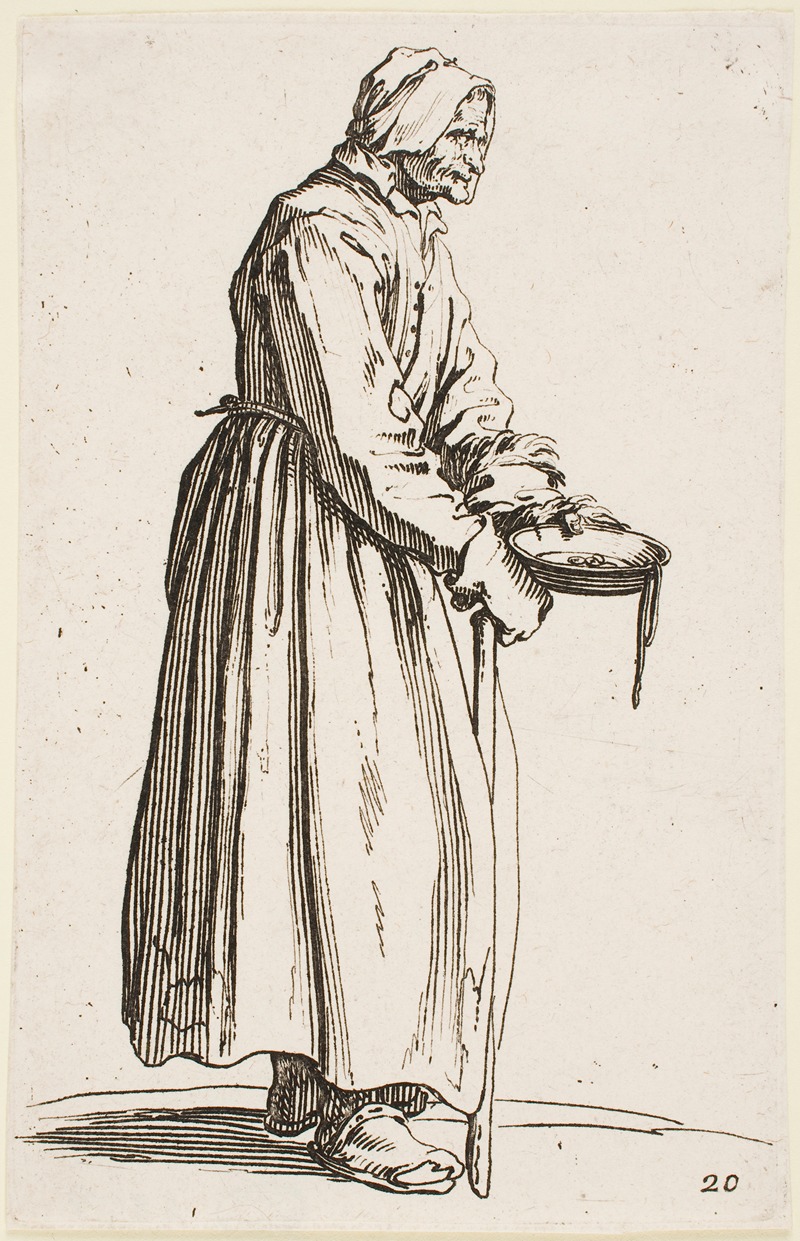 Jacques Callot - The Beggar Woman with her Bowl