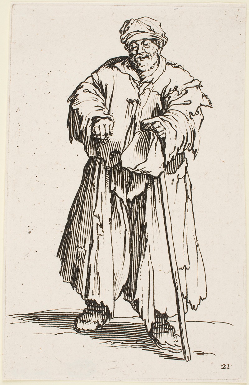 Jacques Callot - The Beggar with Downcast Eyes
