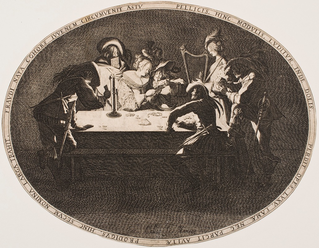 Jacques Callot - Brelan, Game of Cards
