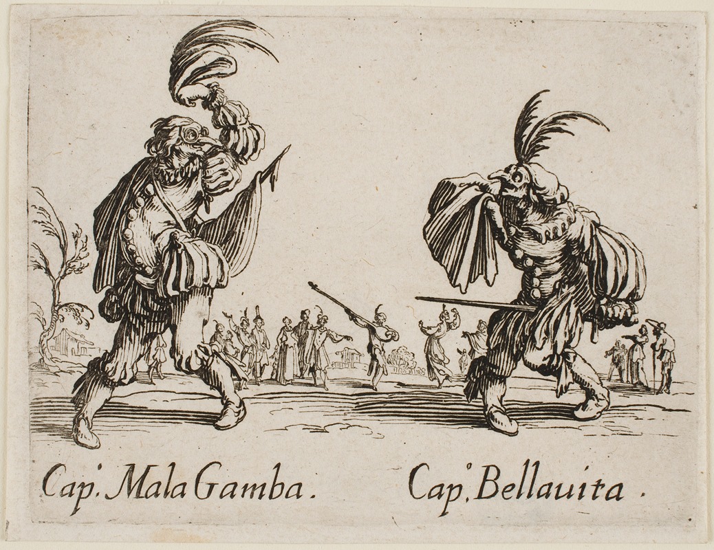 Jacques Callot - Cap. Mala Gamba and Cap. Bellavita