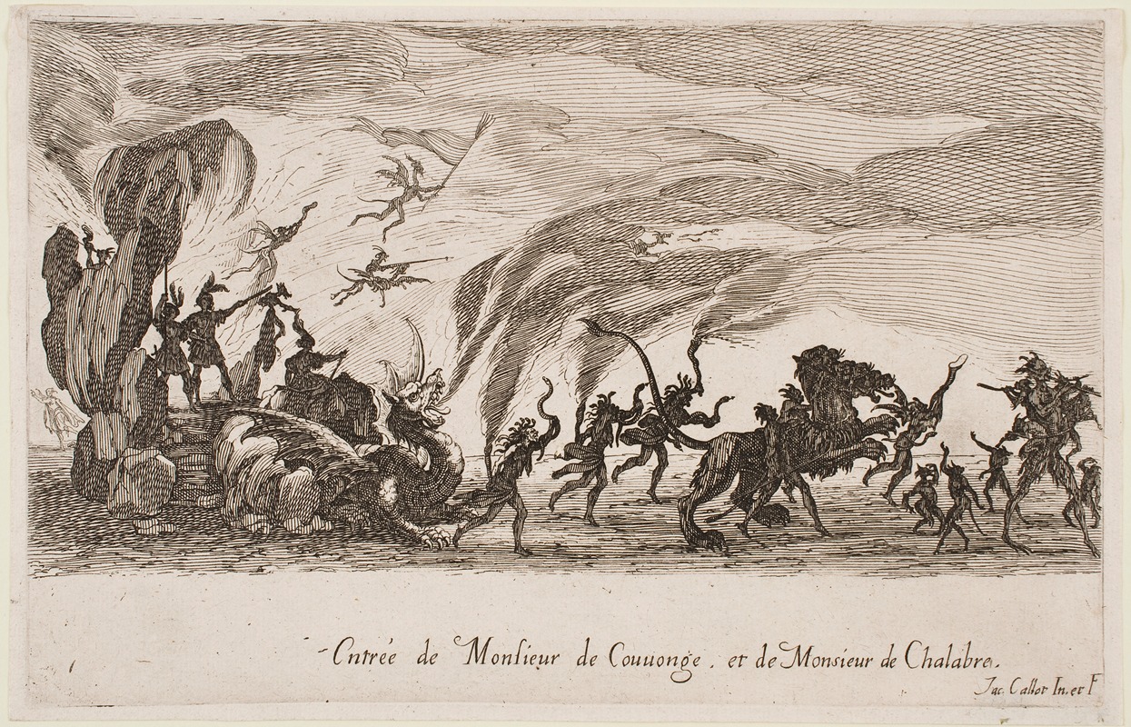 Jacques Callot - Entrance of MM. de Couvonge de Chalabre