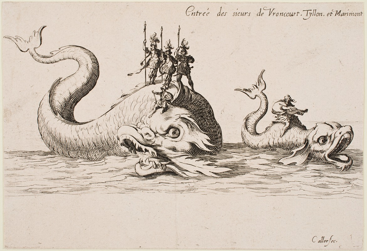 Jacques Callot - Entrance of MM. de Vroncourt, Tyllon et Marimont