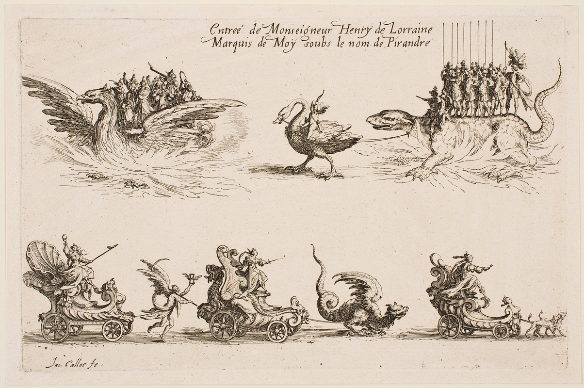 Jacques Callot - Entrance of Monseigneur Henry de Lorraine