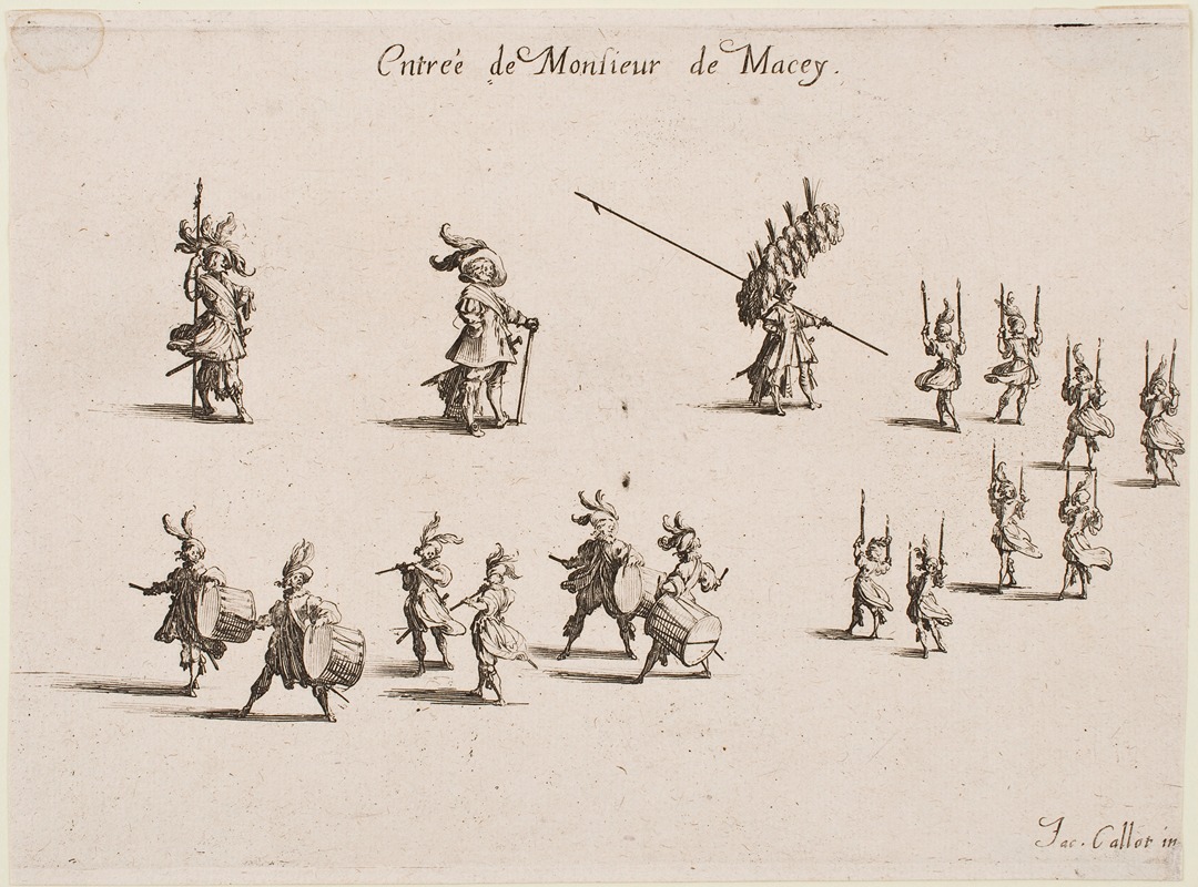 Jacques Callot - Entrance of Monsieur de Macey
