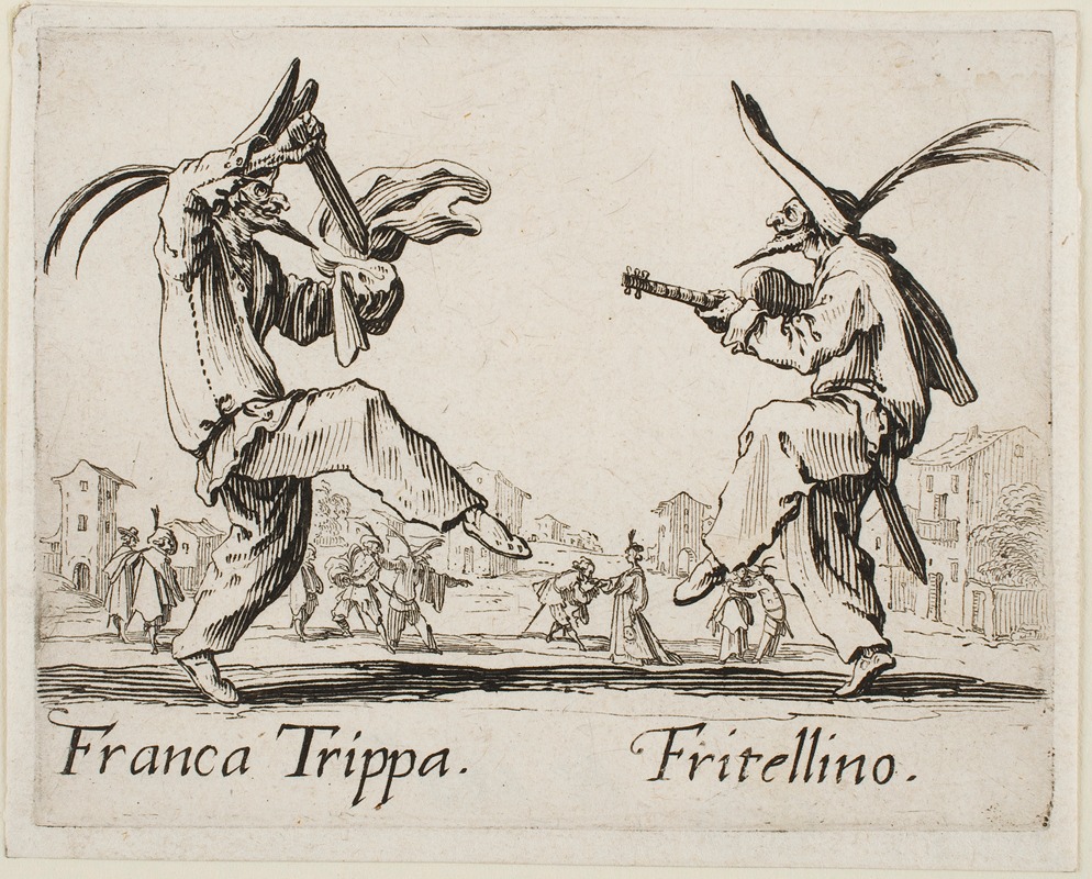 Jacques Callot - Franca Trippa and Fritellino