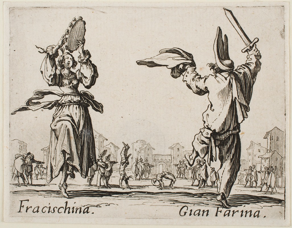 Jacques Callot - Francischina and Gian Farina