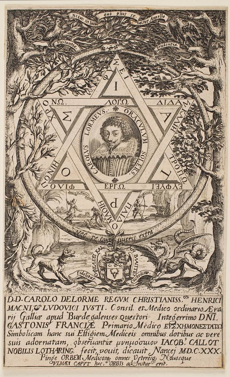Jacques Callot - Portrait of Charles Delorme