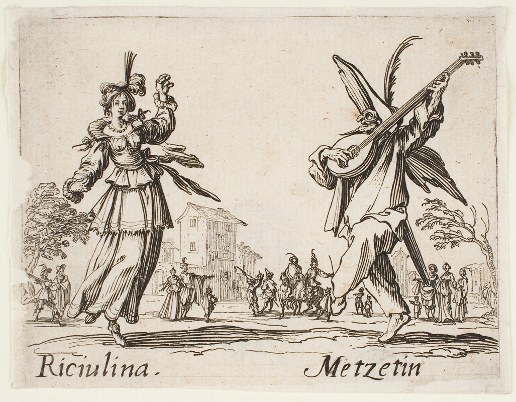 Jacques Callot - Riciulina and Metzetin