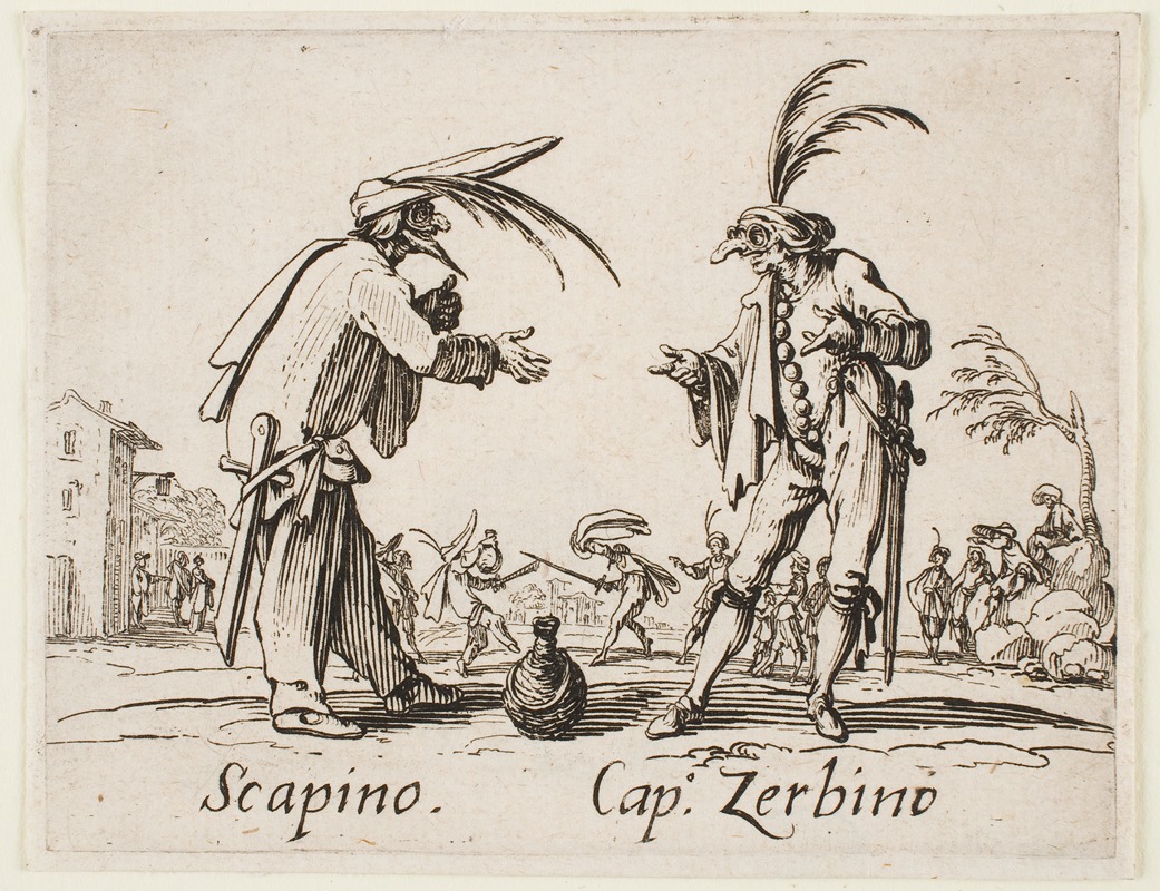 Jacques Callot - Scapino and Cap. Zerbino