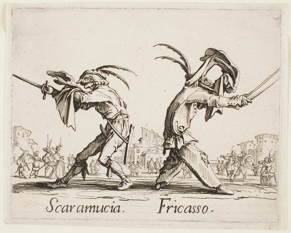 Jacques Callot - Scaramucia and Fricasso